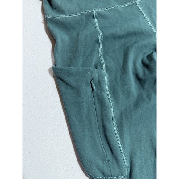 Athleta 7/8 Tight Womens XS Teal Pocket Leggings Logo - Picture 5 of 11